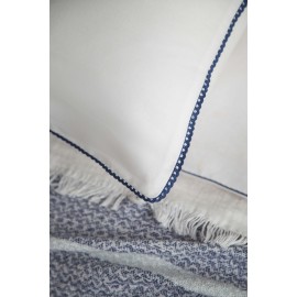 ÇİFT KİŞİLİK PAMUK YATAK ÖRTÜSÜ SETİ CALI INDIGO - YATAK ORTUSU SET