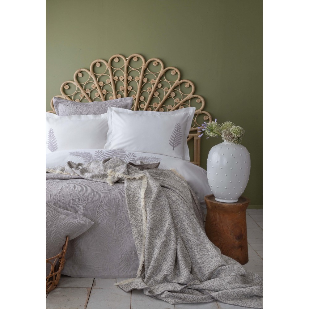 Apricitas HOME Çift Kişilik Tımeless Prıme Set Foglıa Gray - Yatak Ortusu